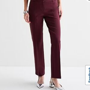 Talbots Deep Burgundy Straight Leg Pants
